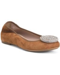 TJ Maxx - Suede Ballerina Flats With Flower For - Lyst