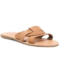TJ Maxx - Leather Boca Slide Sandals For Suede - Lyst
