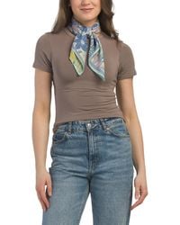 TJ Maxx - Reversible Satiny Scarf For Polyester - Lyst