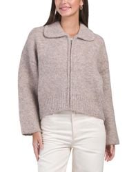 TJ Maxx - Hairy Zip Collar Jacket, Nylon/Spandex/Polyester - Lyst