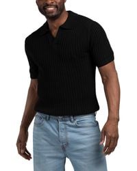 TJ Maxx - Short Sleeve Crochet Johnny Collar Sweater Polo For Cotton/Polyester - Lyst