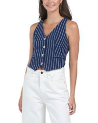 TJ Maxx - Linen Blend Button Front Vest For Cotton/Polyester/Linen - Lyst