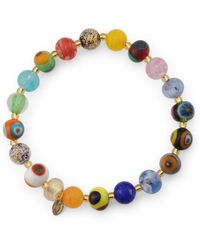 TJ Maxx - 18Kt Plated Glass Bead Stretch Bracelets For - Lyst