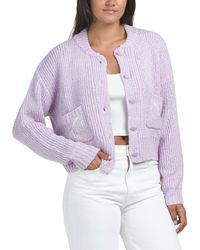 TJ Maxx - Pocket Front Cardigan, Polyester/Acrylic - Lyst