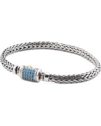 TJ Maxx - Sterling Plated Cubic Zirconia Bali Chain Bracelet - Lyst