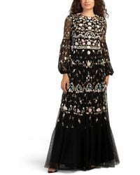 TJ Maxx - Long Sleeve Embellished Gown For Polyester - Lyst