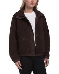 TJ Maxx - Fleece Bomber Jacket, Polyester - Lyst