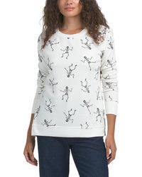 TJ Maxx - Dancing Skeleton Cozy Fleece Sweatshirt For Polyester/Rayon - Lyst
