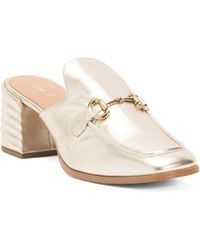 TJ Maxx - Leather Jasmine Block Heel Mules For - Lyst
