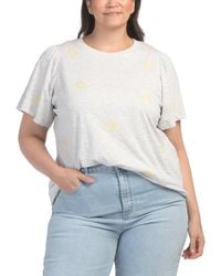 TJ Maxx - Plus Embroidered Sun Top For Spandex/Cotton - Lyst