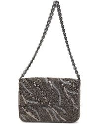 TJ Maxx - Beaded Metallic Wave Pattern Flap Shoulder Bag For Leather - Lyst