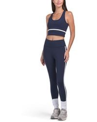 TJ Maxx - 2Pc Piped Shelf Bra Top With Removable Cups And Leggings Set For Spandex/Polyester - Lyst