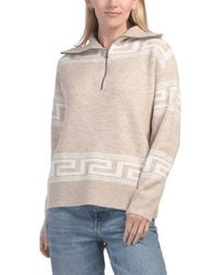TJ Maxx - Georgina Zip Up Mock Neck Sweater, Spandex/Polyester/Acrylic - Lyst