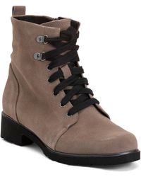 TJ Maxx - Suede Hartley Lace Up Comfort Combat Boots For - Lyst