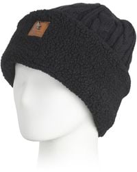TJ Maxx - Beanie With Brushed Fleece Cuff For Polyester/Acrylic - Lyst