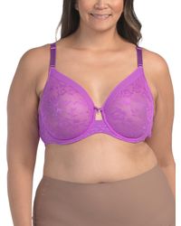 TJ Maxx - Full Figure Lace Unlined Underwire Bra For Nylon/Spandex - Lyst
