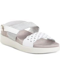 TJ Maxx - Leather Comfort Flat Sandals For - Lyst