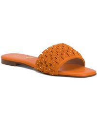 TJ Maxx - Suede Woven Flat Sandals For /Suede - Lyst