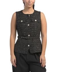 TJ Maxx - Boucle Sleeveless Vest For Polyester/Rayon - Lyst