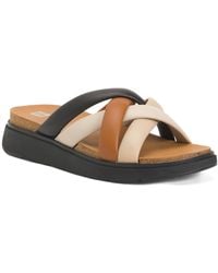 TJ Maxx - Leather Gen-Ff Padded Strappy Slide On Sandals For - Lyst