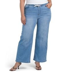 TJ Maxx - Plus Stretch Pull On Jeans With Drawstring Waist For Spandex/Cotton/Polyester - Lyst