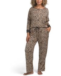 TJ Maxx - Super Soft Animal Print Pajama Set For Spandex/Polyester - Lyst