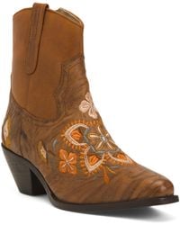 TJ Maxx - Leather Cains Ville Western Booties For - Lyst