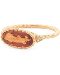 TJ Maxx - 14Kt Plated Sterling Mystic Quartz Ring - Lyst