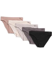 TJ Maxx - 5Pk Seamless Rib Bikini Panties For Nylon/Spandex - Lyst