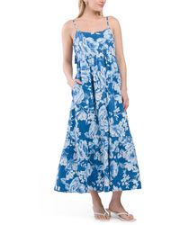 TJ Maxx - Floral Flounce Hem Maxi Dress For Spandex/Cotton/Polyester - Lyst