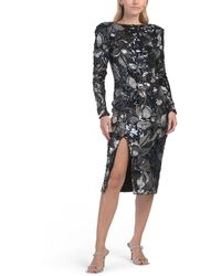 TJ Maxx - Natalie Long Sleeve Sequin Dress For Spandex/Polyester - Lyst