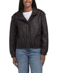 TJ Maxx - Textured Utility Jacket, Cotton/Polyester/Leather - Lyst