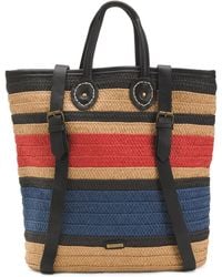 TJ Maxx - Straw Striped Tote And Backpack For Leather - Lyst