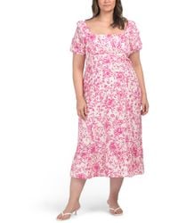 TJ Maxx - Puff Linen Blend Puff Sleeve Dress For Linen/Rayon - Lyst