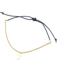 TJ Maxx - 10Kt Rope Chain Cross Cord Bracelet For - Lyst