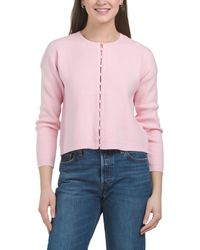 TJ Maxx - Button Front Cardigan With Tonal Buttons, Nylon/Polyester/Rayon - Lyst