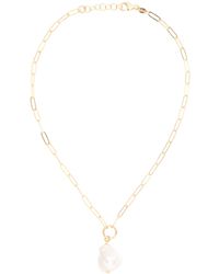 TJ Maxx - 18Kt Plated Sterling Pearl Pendant Necklace For - Lyst