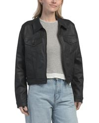 TJ Maxx - Faux Leather Zip Jacket For Spandex/Modal/Polyester - Lyst