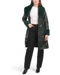 TJ Maxx - Good Night Moon Trench Coat With Faux Fur Collar For Polyester/Leather - Lyst