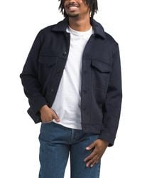 TJ Maxx - Double Faced Wool Blend Trucker Jacket For Polyester/Wool - Lyst