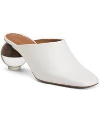 TJ Maxx - Leather Brassia Sculptural Heeled Mules For - Lyst