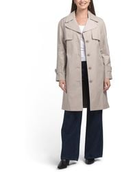 TJ Maxx - Water Resistant Cotton Blend Single Breasted Trench Coat, Cotton/Polyester - Lyst