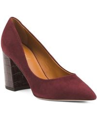 TJ Maxx - Suede Beatrice Pointy Toe Pumps For Leather/Suede - Lyst