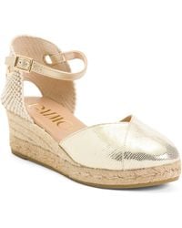TJ Maxx - Espadrille Wedges With Ankle Strap For Leather - Lyst