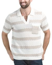 TJ Maxx - Short Sleeve Johnny Collar Sweater Knit Polo For Cotton - Lyst