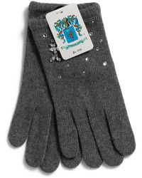 TJ Maxx - Cashmere Gloves With Scattered Hotfix Stones - Lyst