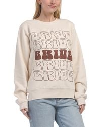 TJ Maxx - Bride Crew Neck Sweatshirt For Cotton/Polyester - Lyst