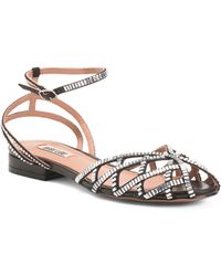 TJ Maxx - Ankle Strap Evening Flats For Leather - Lyst