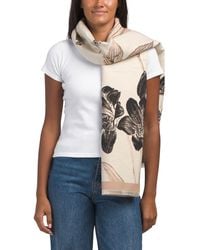 TJ Maxx - Jacquard Floral Reversible Scarf For Polyester - Lyst