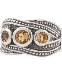 TJ Maxx - Sterling Citrine Crossover Beaded Ring - Lyst